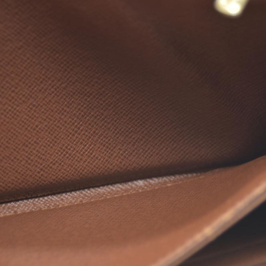 Louis Vuitton Zippy Zip Around Long Wallet Purse Brown SP2152