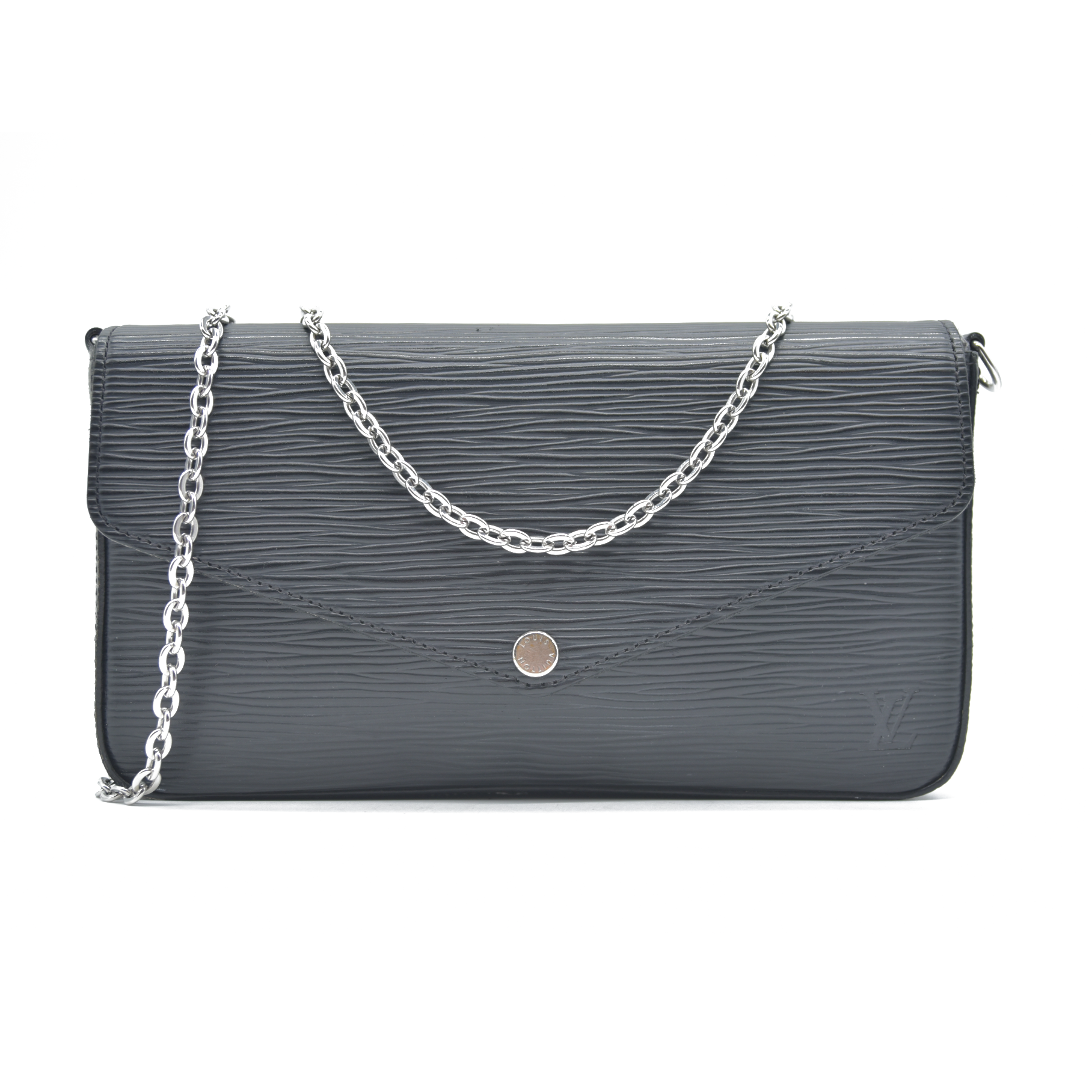 LOUIS VUITTON  Epi Pochette Felicie Black  Noir $1720