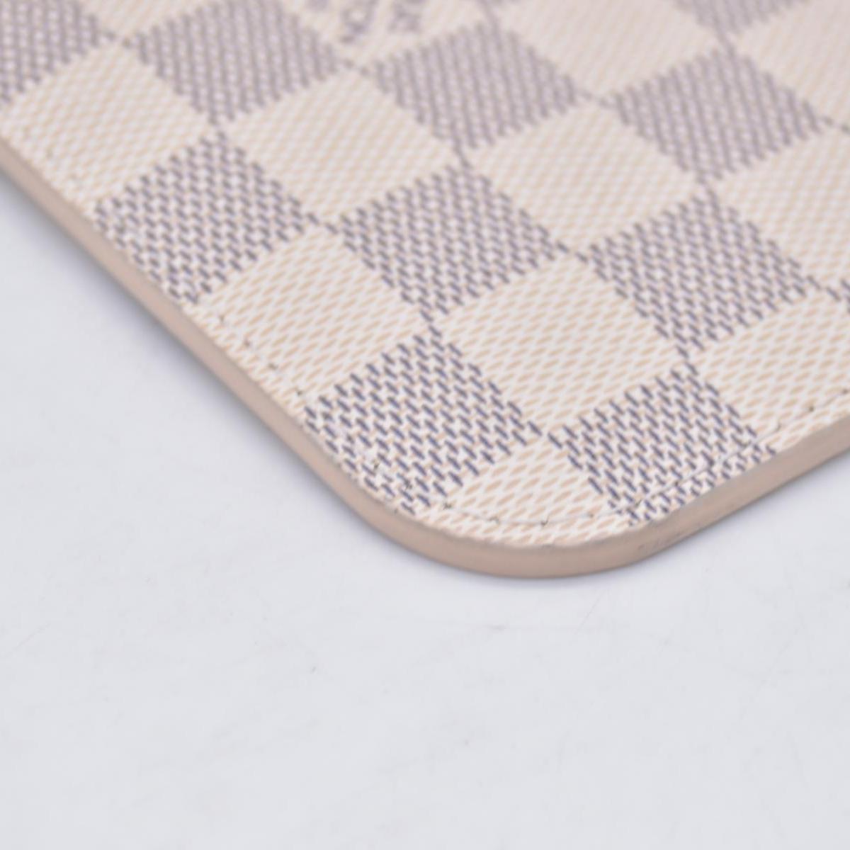 $600 Louis Vuitton Damier Azur Neverfull MM GM Pochette Rose Ballerine RFID CONSIGNMENT
