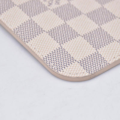 $600 Louis Vuitton Damier Azur Neverfull MM GM Pochette Rose Ballerine RFID CONSIGNMENT