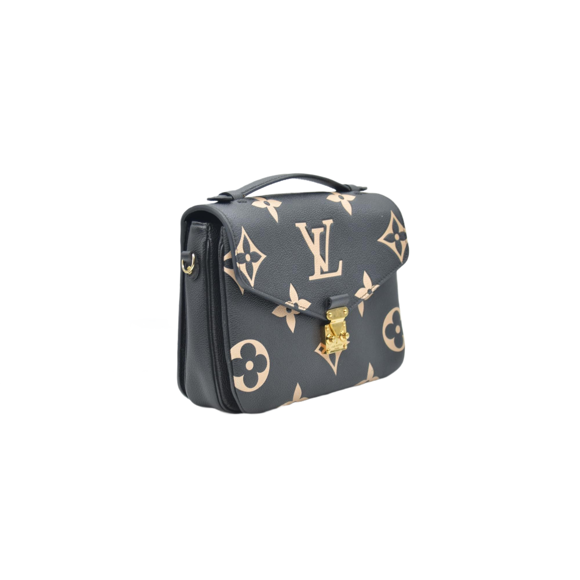 $3300 Louis Vuitton BiColor Pochette Metis Black Cream