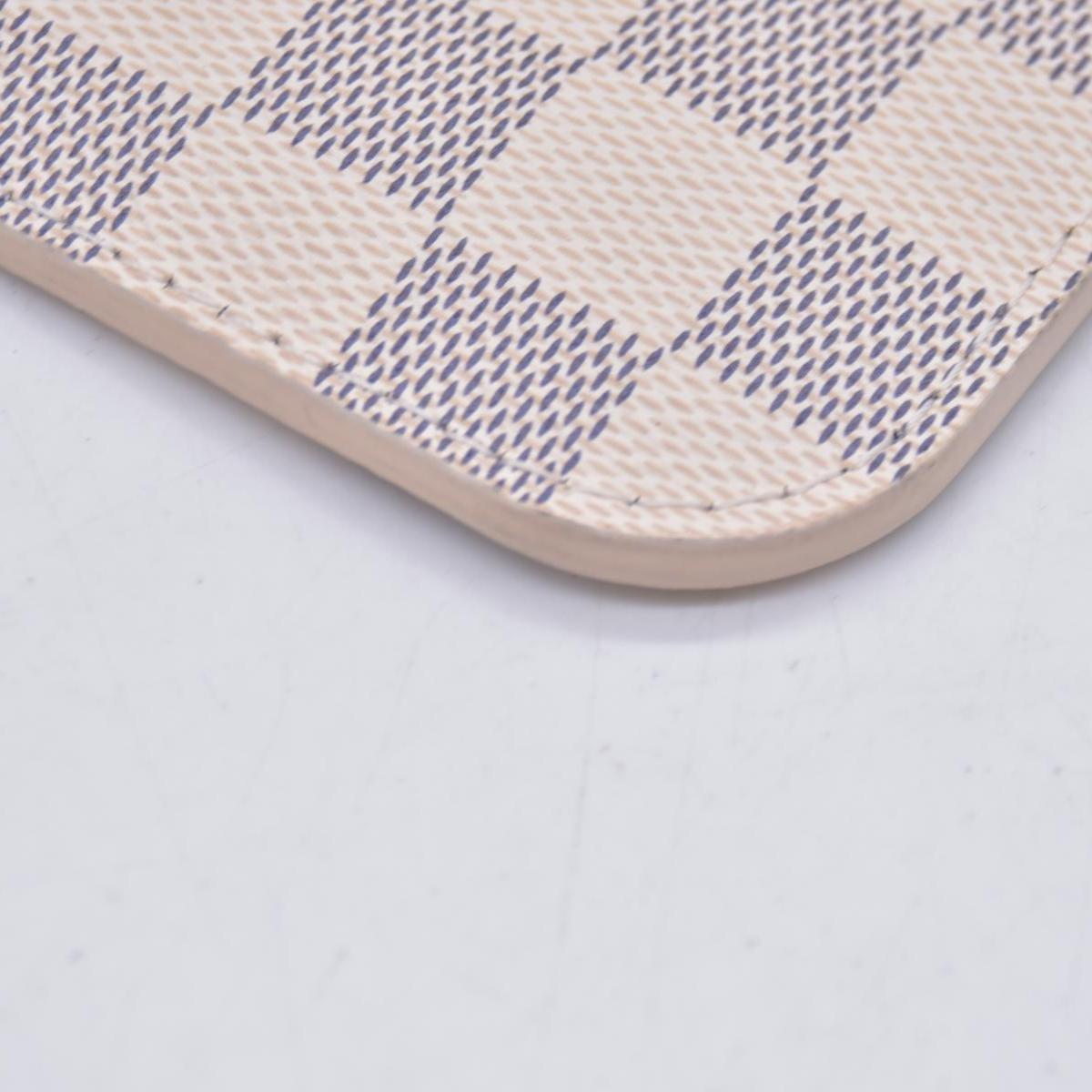 $600 Louis Vuitton Damier Azur Neverfull MM GM Pochette Rose Ballerine RFID CONSIGNMENT