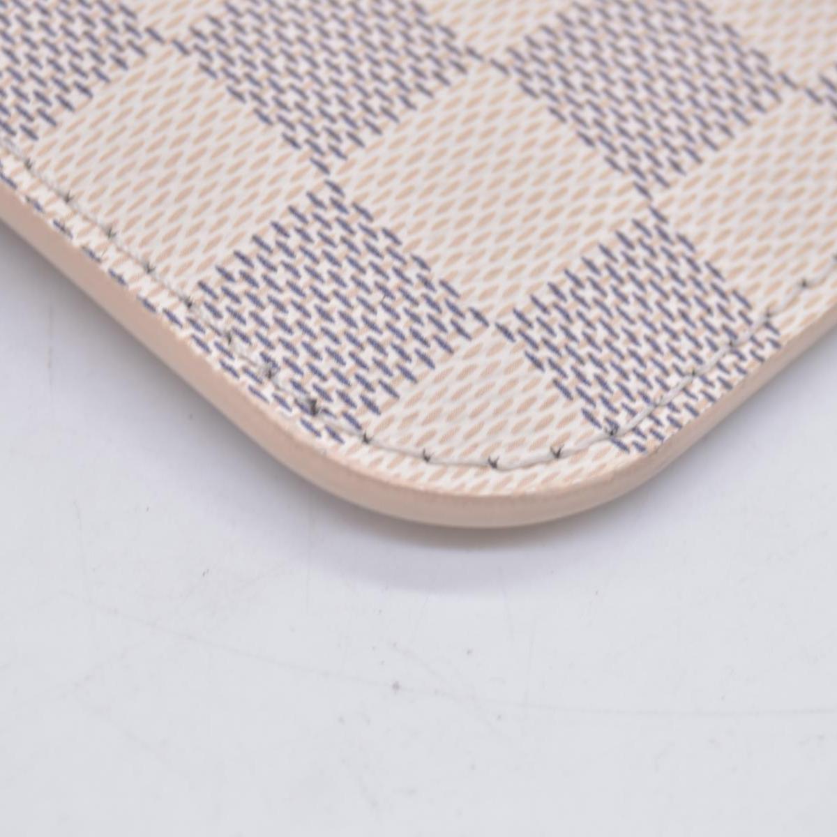 $600 Louis Vuitton Damier Azur Neverfull MM GM Pochette Rose Ballerine RFID CONSIGNMENT