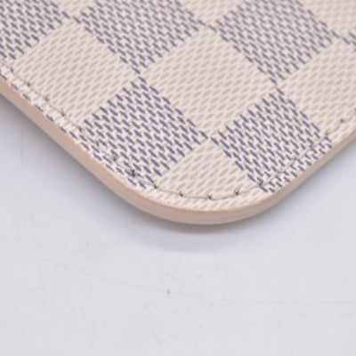 $600 Louis Vuitton Damier Azur Neverfull MM GM Pochette Rose Ballerine RFID CONSIGNMENT