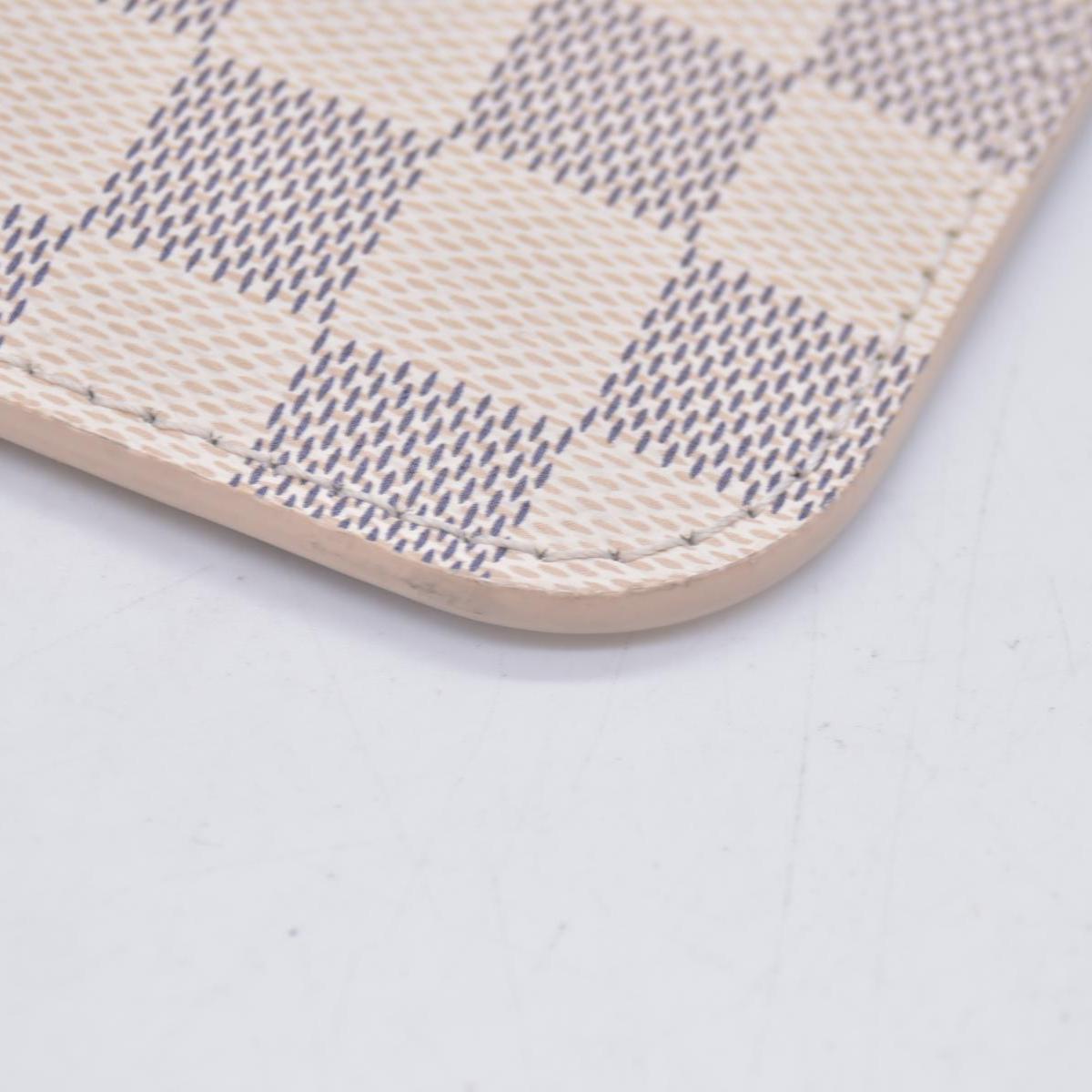 $600 Louis Vuitton Damier Azur Neverfull MM GM Pochette Rose Ballerine RFID CONSIGNMENT
