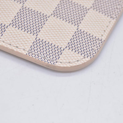$600 Louis Vuitton Damier Azur Neverfull MM GM Pochette Rose Ballerine RFID CONSIGNMENT