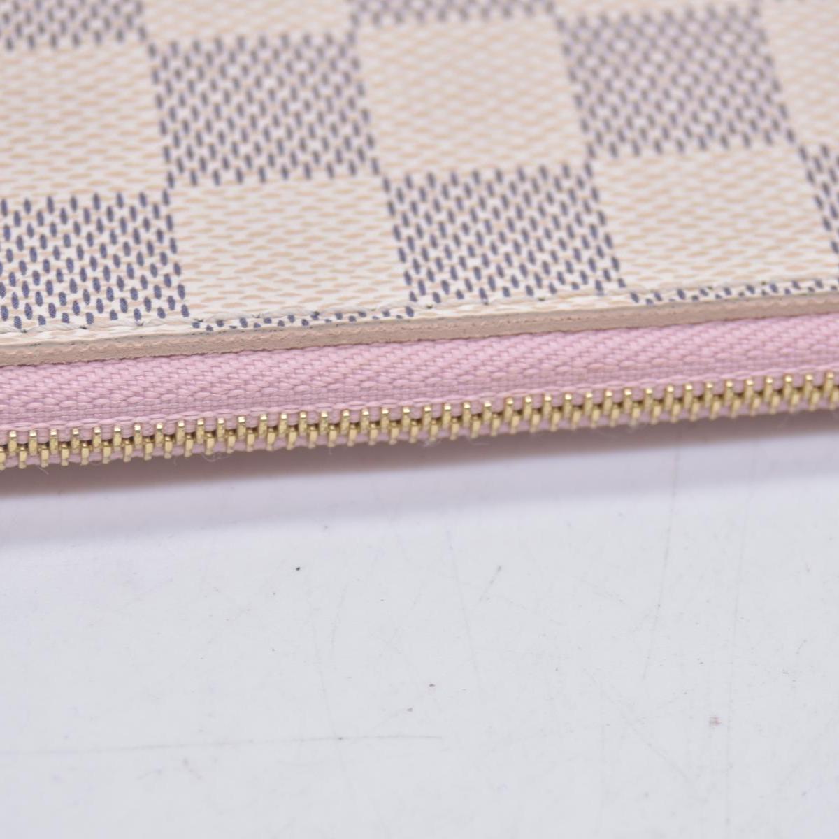 $600 Louis Vuitton Damier Azur Neverfull MM GM Pochette Rose Ballerine RFID CONSIGNMENT