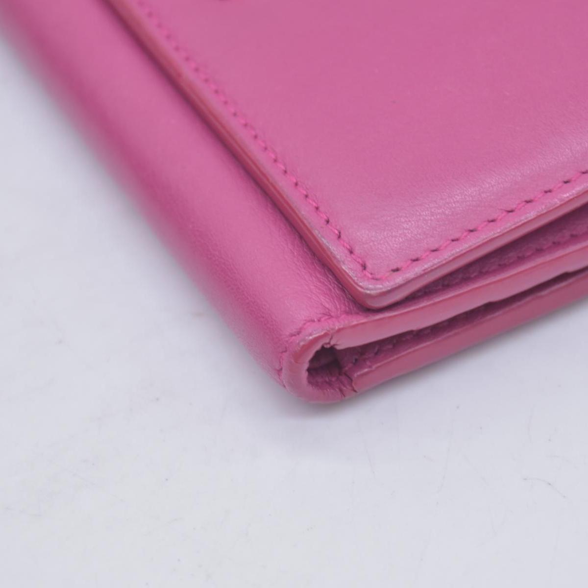 $400 Saint Laurent Classic Y Compact Trifold Wallet Fuchsia CONSIGNMENT