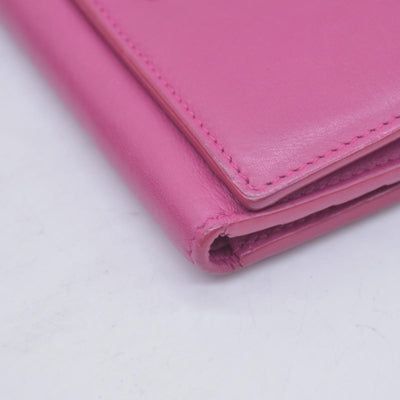$400 Saint Laurent Classic Y Compact Trifold Wallet Fuchsia CONSIGNMENT