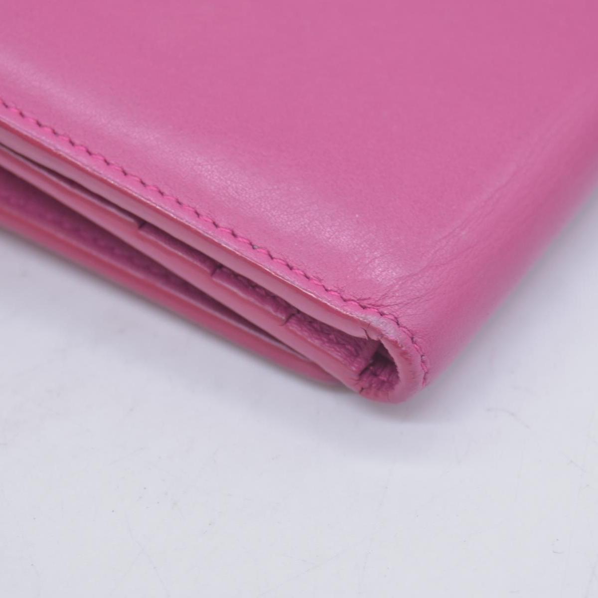 $400 Saint Laurent Classic Y Compact Trifold Wallet Fuchsia CONSIGNMENT
