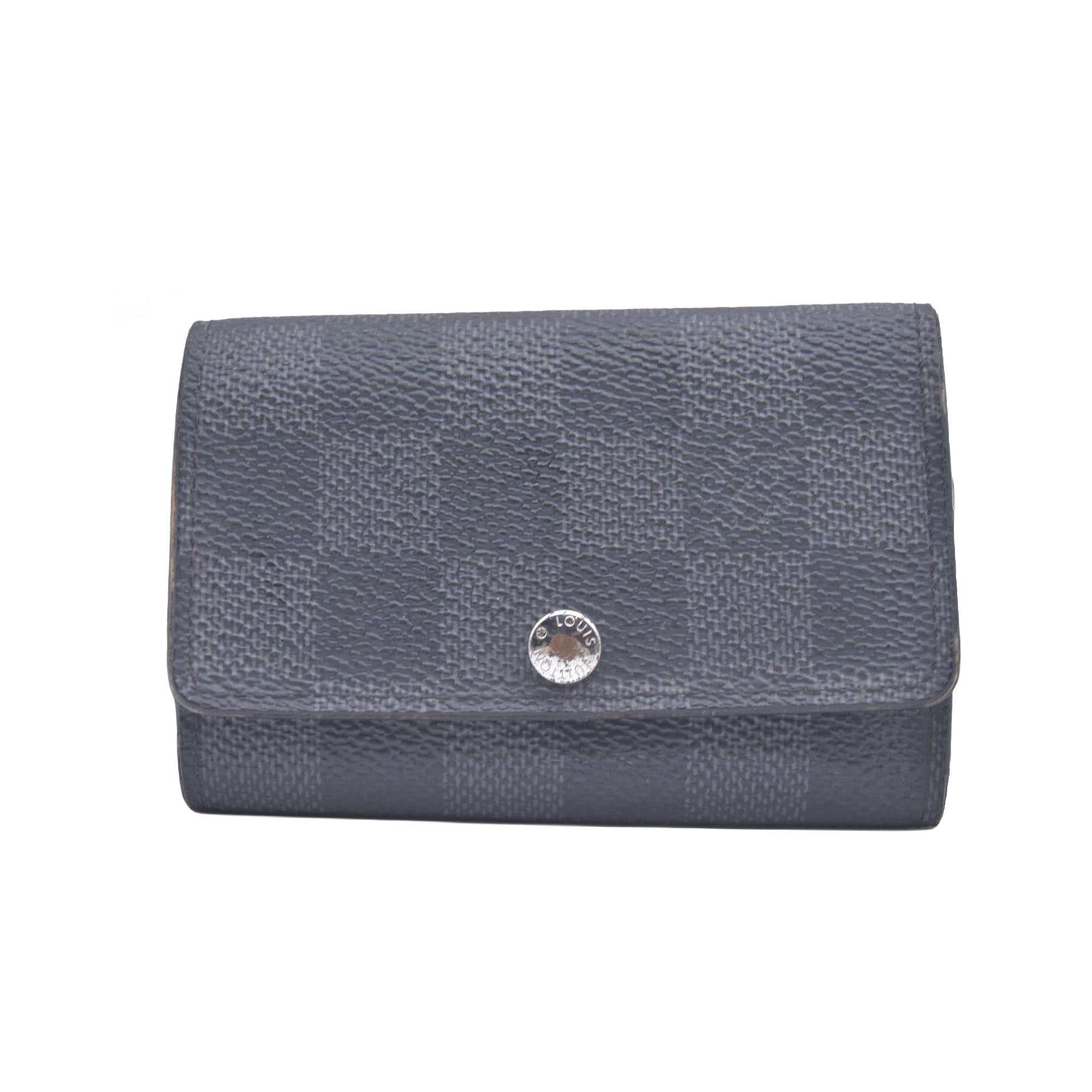 $395 2019 Louis Vuitton Graphite Multicles 6 Key Holder CT3159 CONSIGNMENT