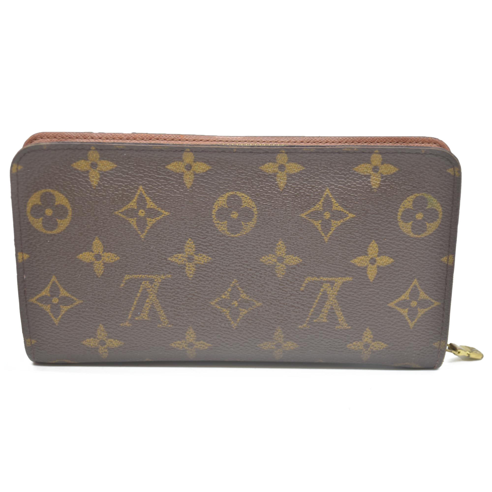 Louis Vuitton Monogram Porte Monnaie Zippy Long Wallet Brown CA0928