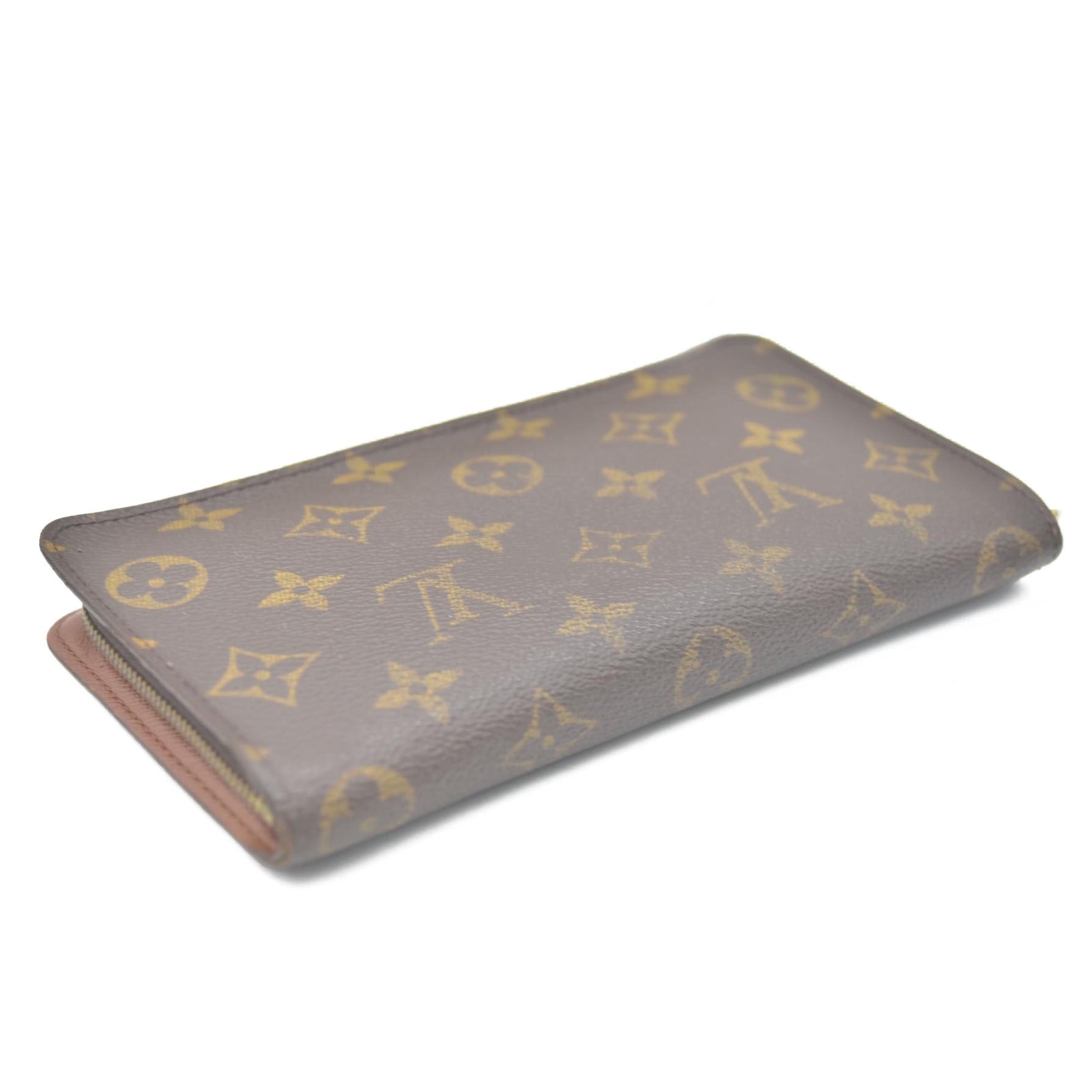 Louis Vuitton Monogram Porte Monnaie Zippy Long Wallet Brown CA0928