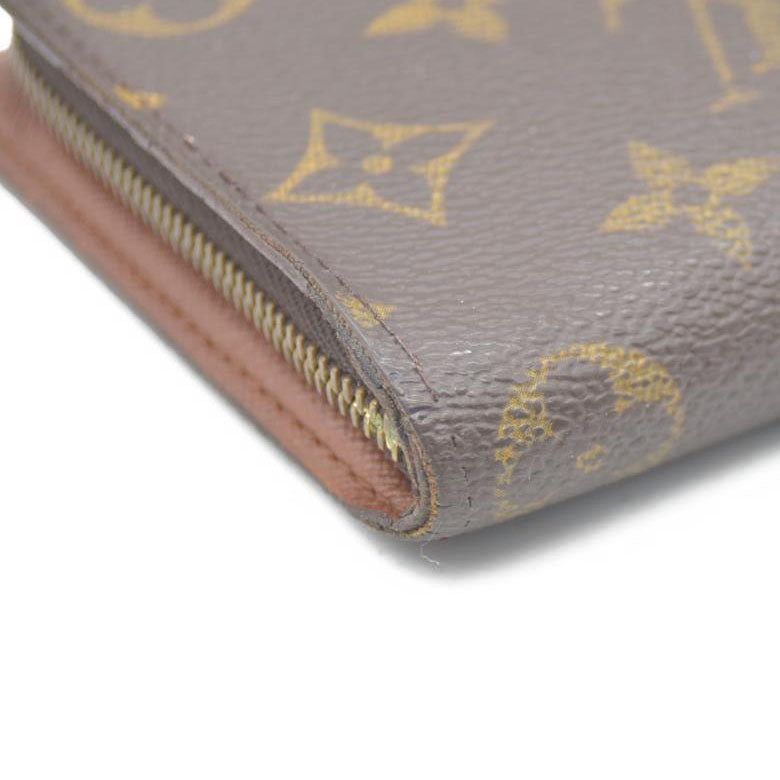Louis Vuitton Monogram Porte Monnaie Zippy Long Wallet Brown CA0928