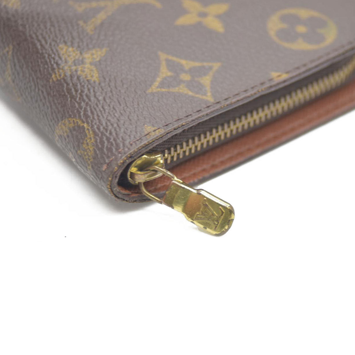 Louis Vuitton Monogram Porte Monnaie Zippy Long Wallet Brown CA0928