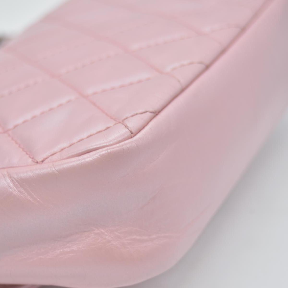 $3200 Chanel  Coco Pleats Flap Bag Pink 10020380