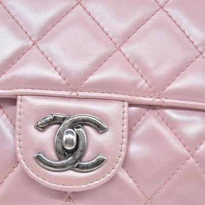 $3200 Chanel  Coco Pleats Flap Bag Pink