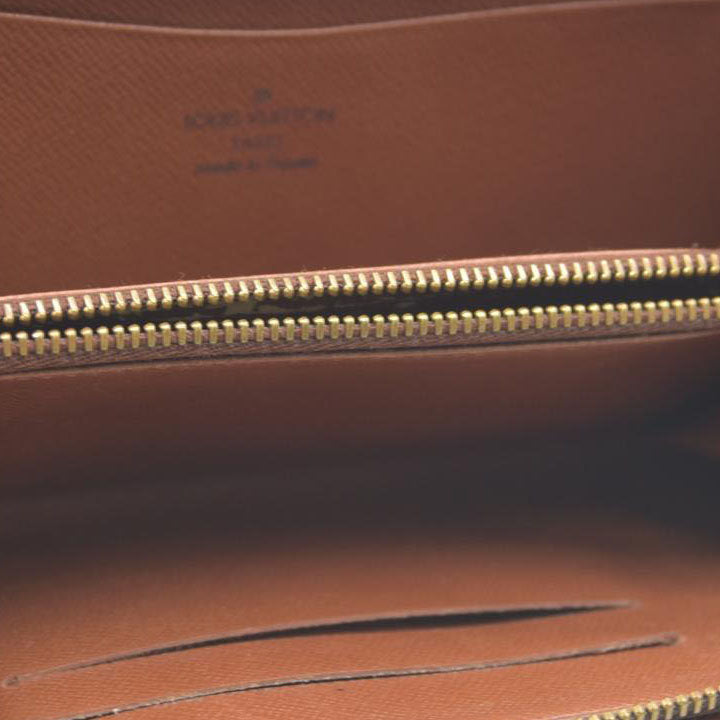 Louis Vuitton Monogram Porte Monnaie Zippy Long Wallet Brown CA0928
