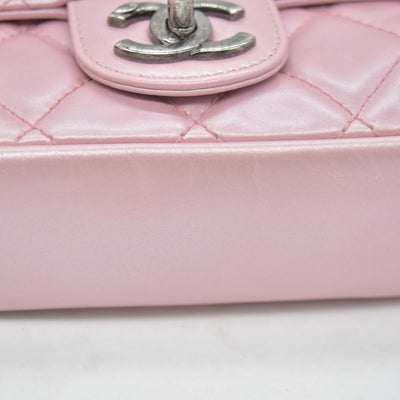 $3200 Chanel  Coco Pleats Flap Bag Pink 10020380