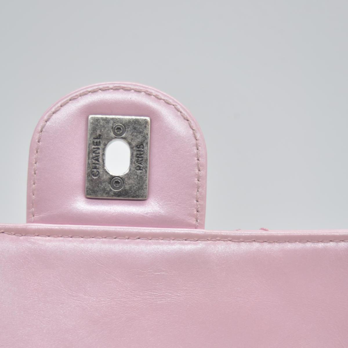 $3200 Chanel  Coco Pleats Flap Bag Pink 10020380