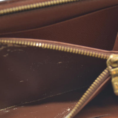 Louis Vuitton Monogram Porte Monnaie Zippy Long Wallet Brown CA0928