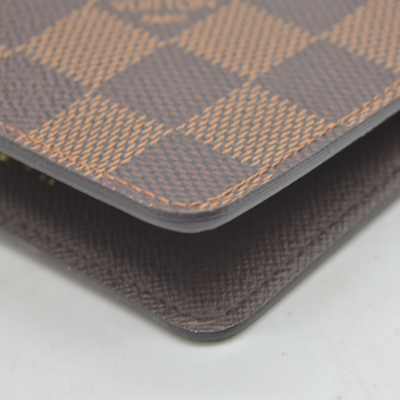 $755 2011 Louis Vuitton Damier Ebene Medium Ring Agenda Cover SP4101