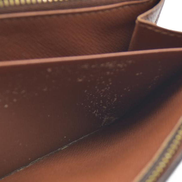 Louis Vuitton Monogram Porte Monnaie Zippy Long Wallet Brown CA0928