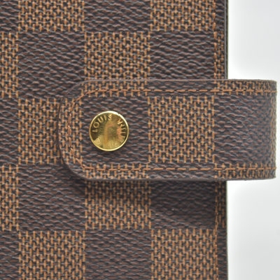 $755 2011 Louis Vuitton Damier Ebene Medium Ring Agenda Cover SP4101