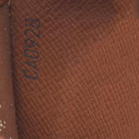 Louis Vuitton Monogram Porte Monnaie Zippy Long Wallet Brown CA0928