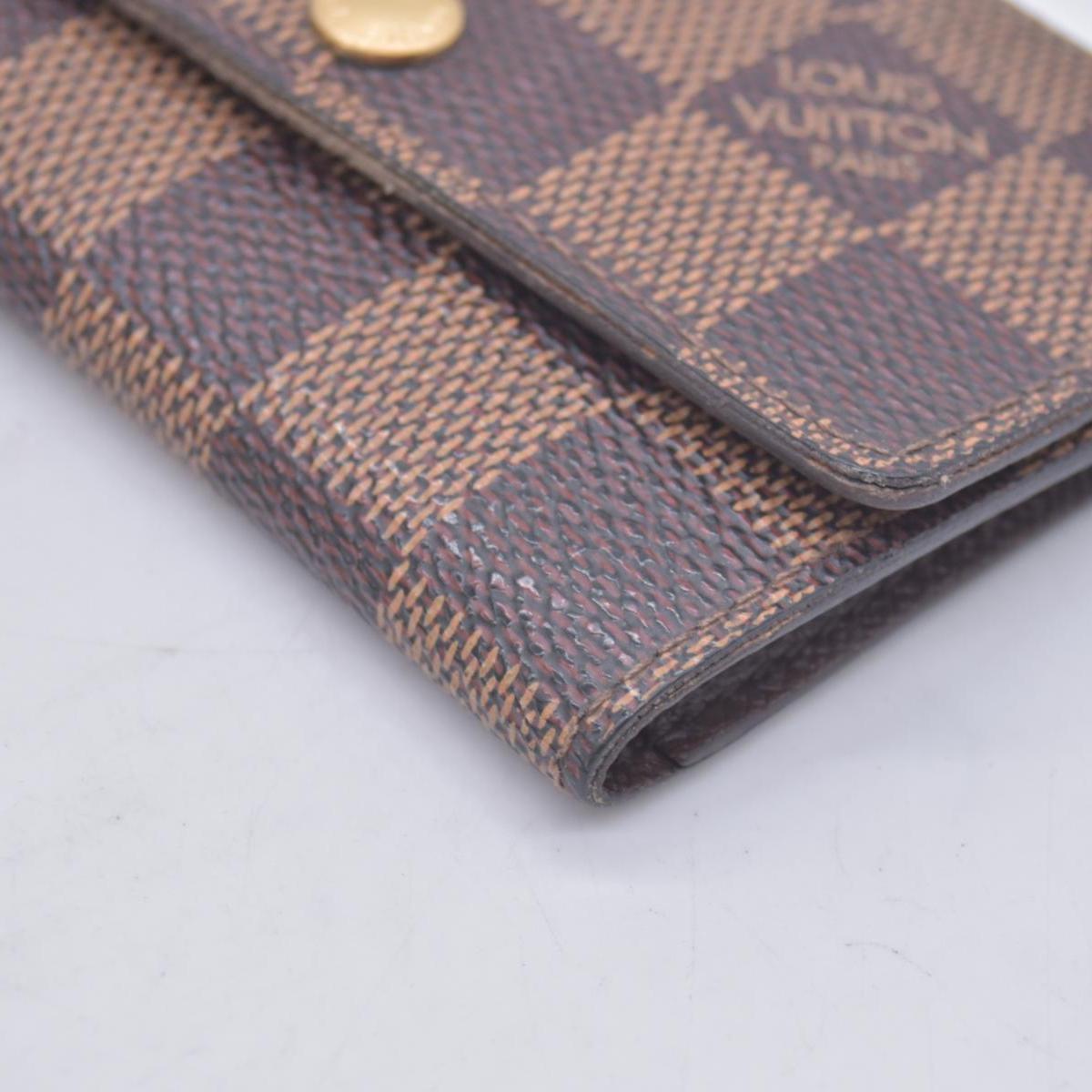 $395 2004 Louis Vuitton Damier Ebene Multicles 6 Key Holder CT0014 CONSIGNMENT