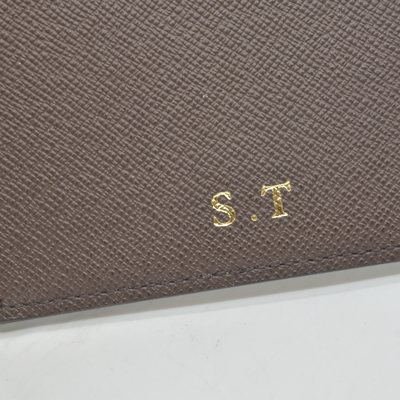 $755 2011 Louis Vuitton Damier Ebene Medium Ring Agenda Cover SP4101