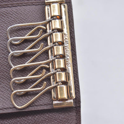 $395 2004 Louis Vuitton Damier Ebene Multicles 6 Key Holder CT0014 CONSIGNMENT