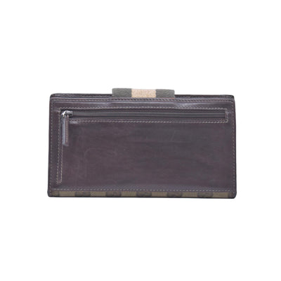 Gucci Beige Green GG Canvas Web Continental Wallet CONSIGNMENT