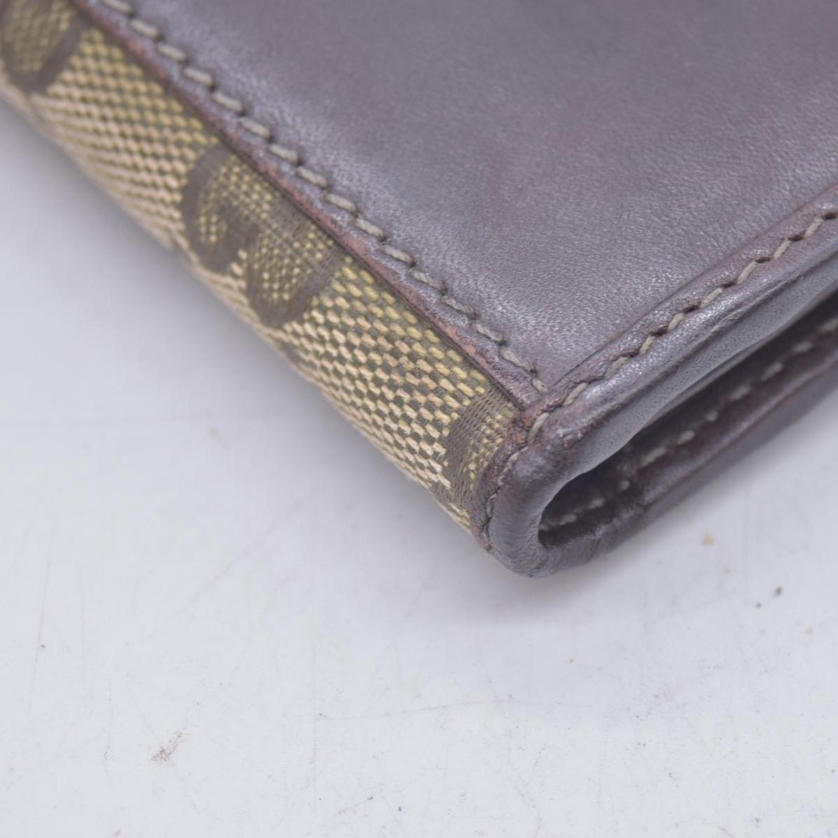 Gucci Beige Green GG Canvas Web Continental Wallet CONSIGNMENT