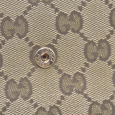 Gucci Beige Green GG Canvas Web Continental Wallet CONSIGNMENT