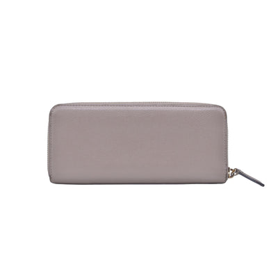 $760 Fendi Vitello Cruis Lucido Fendi Zip Around Wallet Tortora CONSIGNMENT