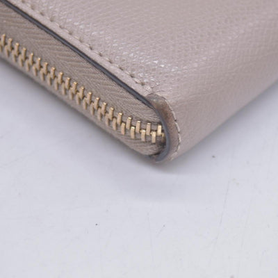 $760 Fendi Vitello Cruis Lucido Fendi Zip Around Wallet Tortora CONSIGNMENT