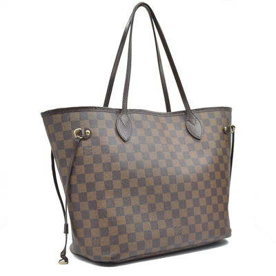 $2170 Louis Vuitton Damier Ebene Neverfull MM CA3140 2010