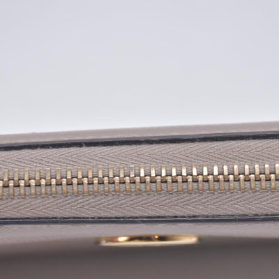 $760 Fendi Vitello Cruis Lucido Fendi Zip Around Wallet Tortora CONSIGNMENT