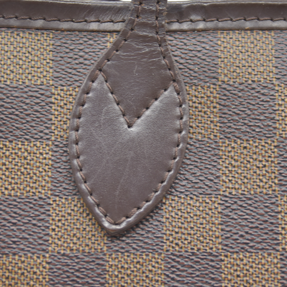 $2170 Louis Vuitton Damier Ebene Neverfull MM CA3140 2010