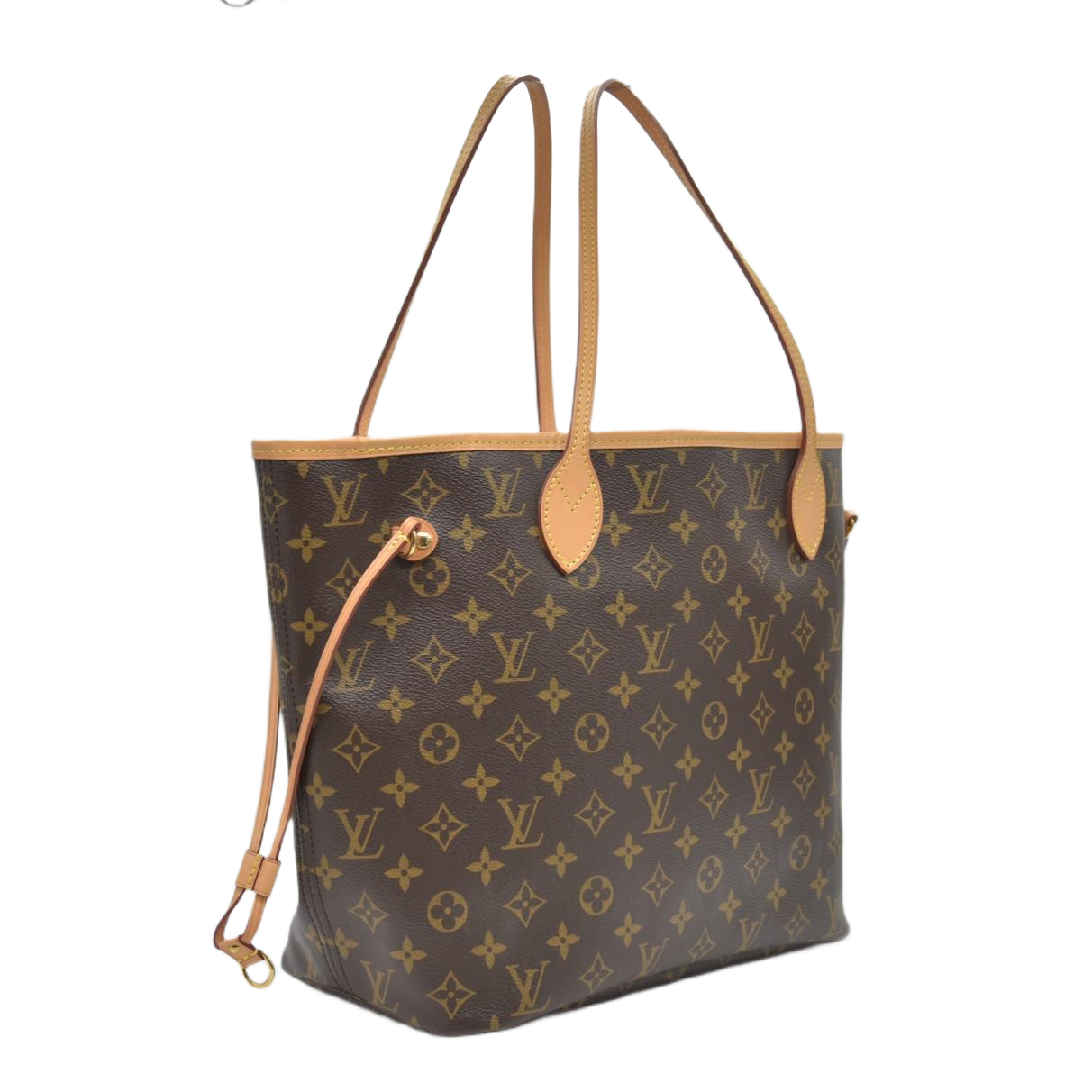 $2240 Louis Vuitton Monogram Neo Neverfull MM Rose Ballerine