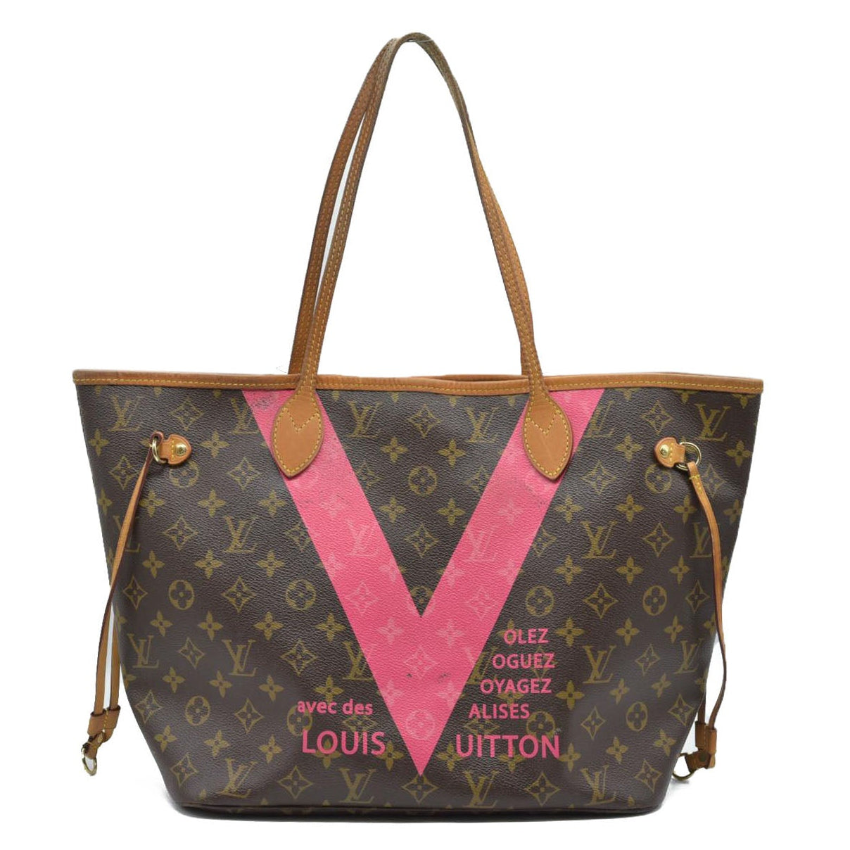 $2030 2015 Louis Vuitton Monogram V Neverfull MM Grenade CONSIGNMENT