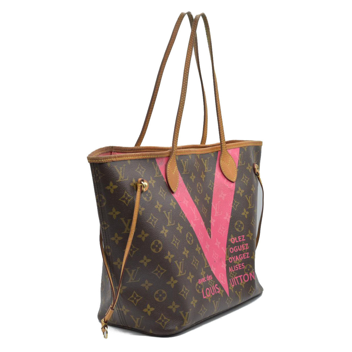 $2030 2015 Louis Vuitton Monogram V Neverfull MM Grenade CONSIGNMENT