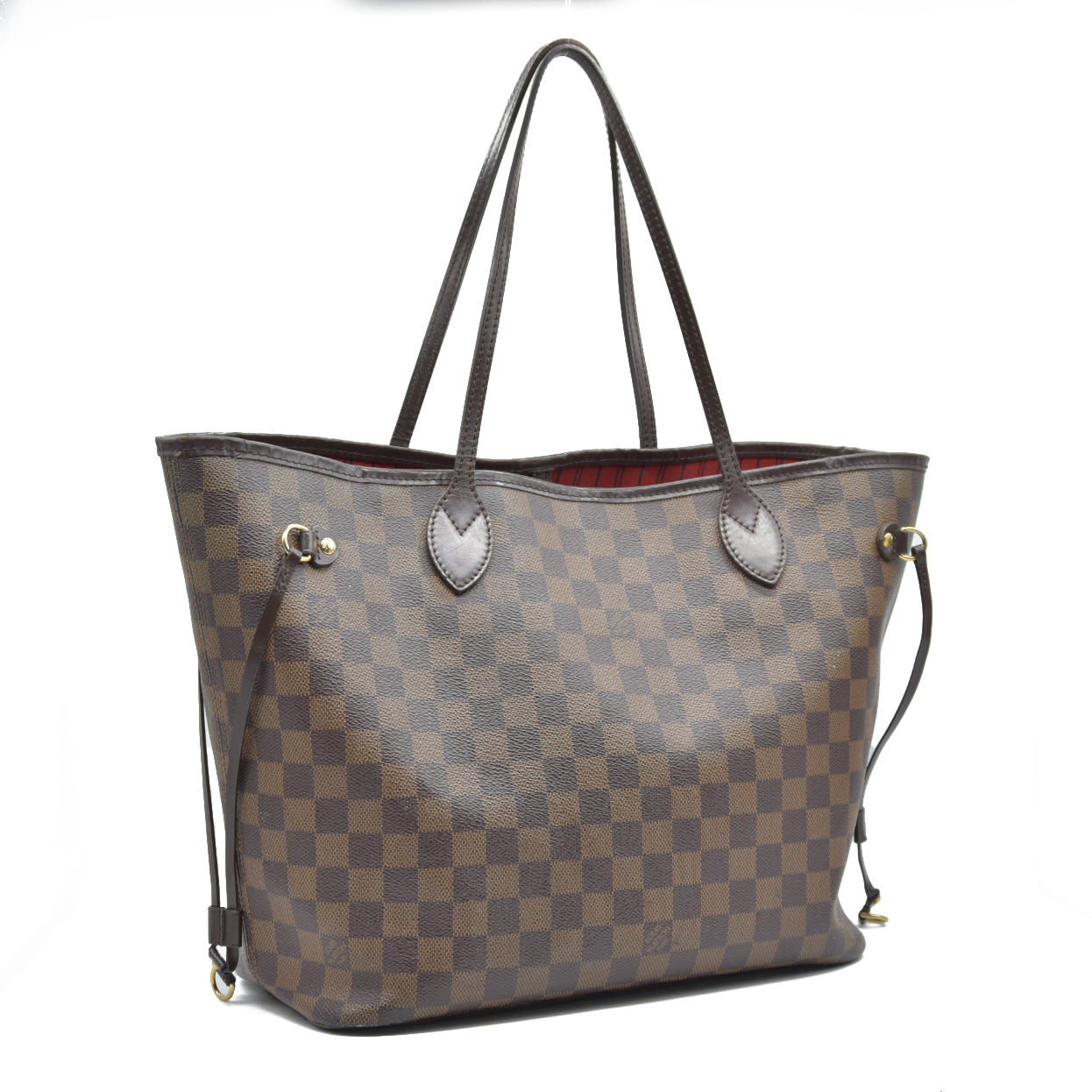 $2170 Louis Vuitton Damier Ebene Neverfull MM CA3140 2010