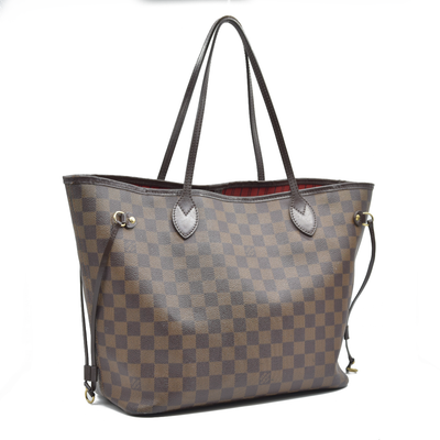 $2170 Louis Vuitton Damier Ebene Neverfull MM CA3140 2010