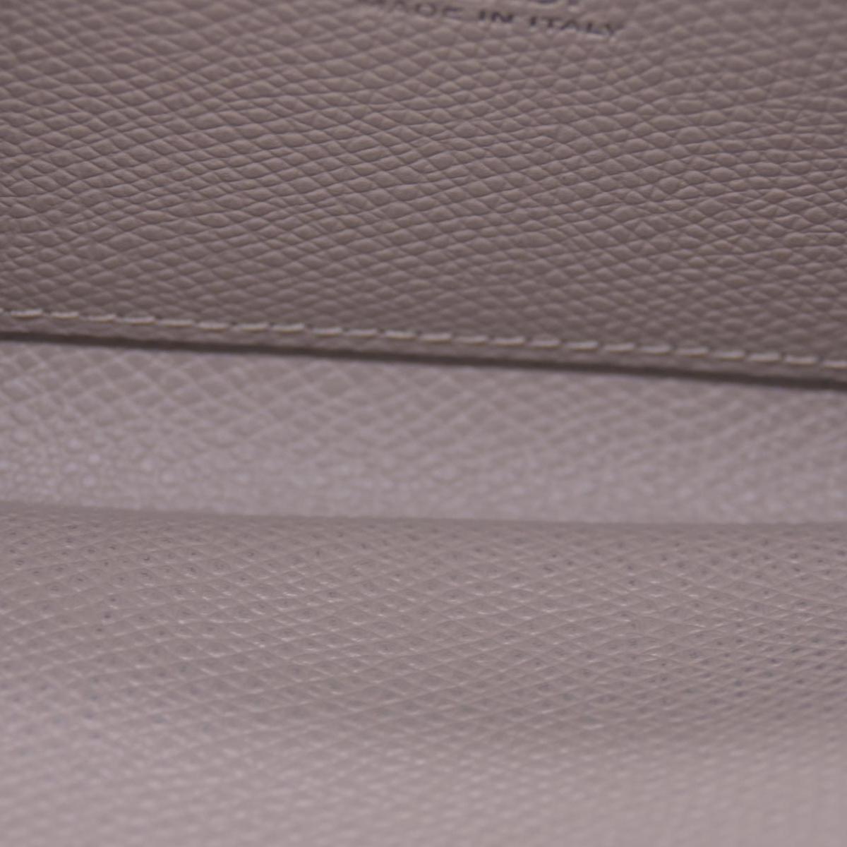 $760 Fendi Vitello Cruis Lucido Fendi Zip Around Wallet Tortora CONSIGNMENT