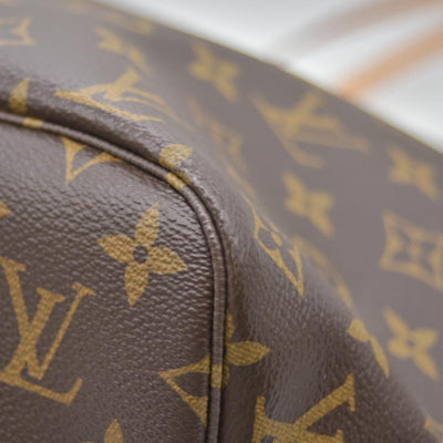 $2240 Louis Vuitton Monogram Neo Neverfull MM Rose Ballerine