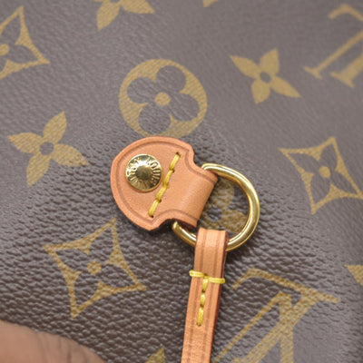 $2240 Louis Vuitton Monogram Neo Neverfull MM Rose Ballerine