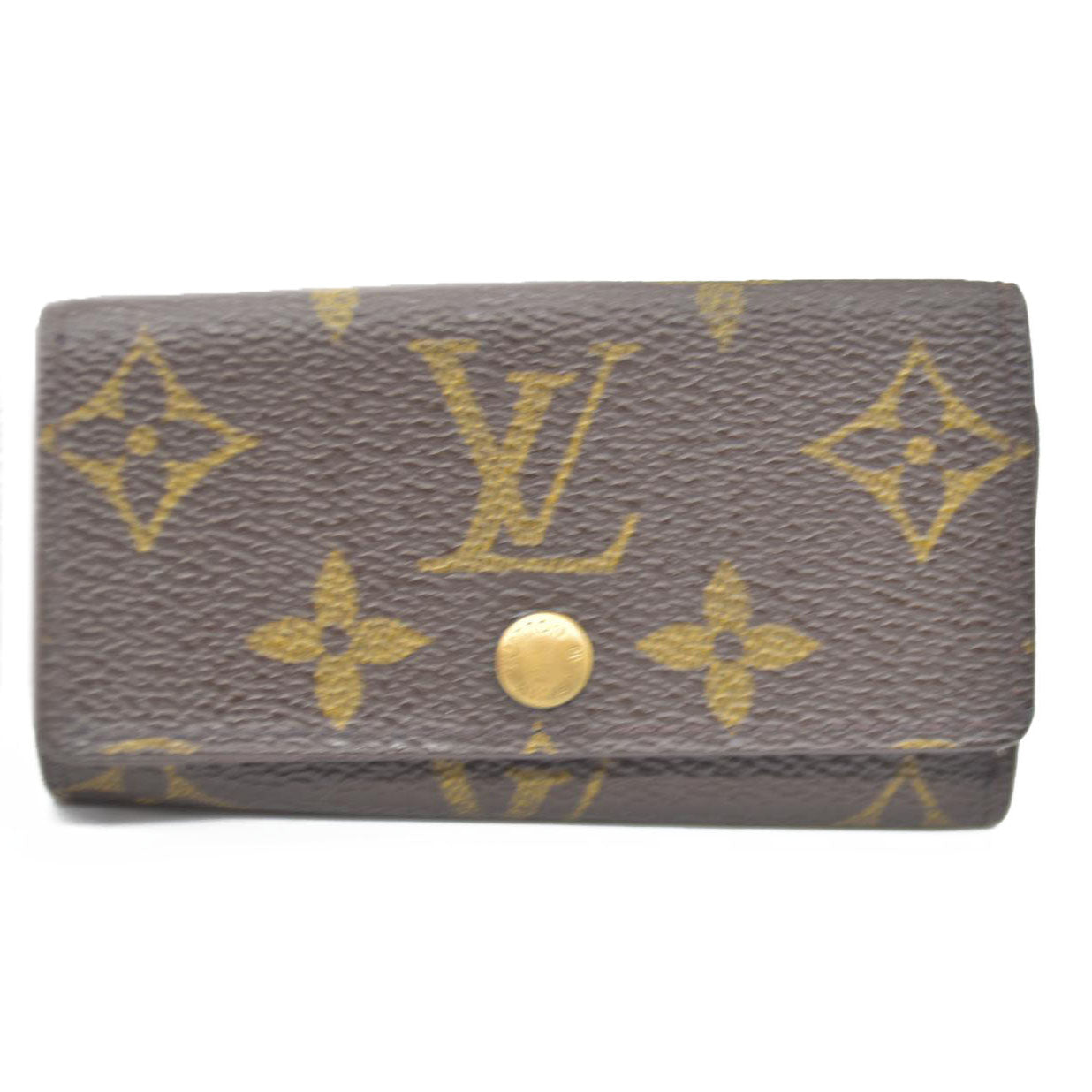 Louis Vuitton Monogram Multicles 4 Ring Key Case Brown TH0959