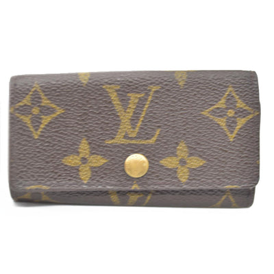Louis Vuitton Monogram Multicles 4 Ring Key Case Brown TH0959